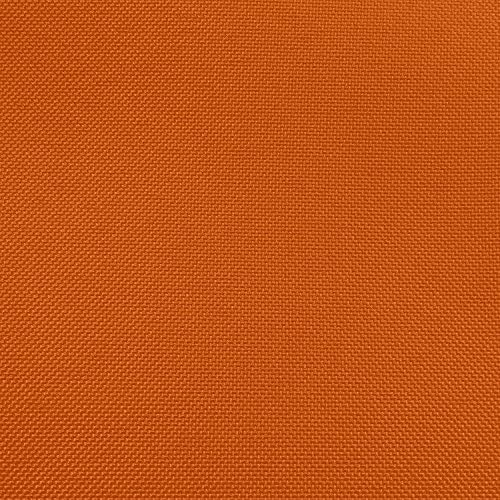 Ultimate Textile Pleat Polyester Fabric Table Skirt - Machine Washable Flame Resistant with Clips for Events, Weddings & Trade Shows, Cut & Sewn in Paterson, NJ - Orange, 7' Shirred Pleat