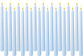 20-Pack Ice Blue Taper Candles Unscented, 10 Inch Tall Dinner Table Candles for Winter Wedding Centerpieces, Bulk Candlesticks Smokeless Dripless, Cool Blue Decorative Candle for Home Decor