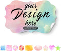Custom Stickers Personalized Labels - Customized Stickers with Any Design Image Logo Text,Custom Stickers for Business Logo,Custom Thank You Label Stickers,100 Labels (Fancy Frame,1.5"x1")