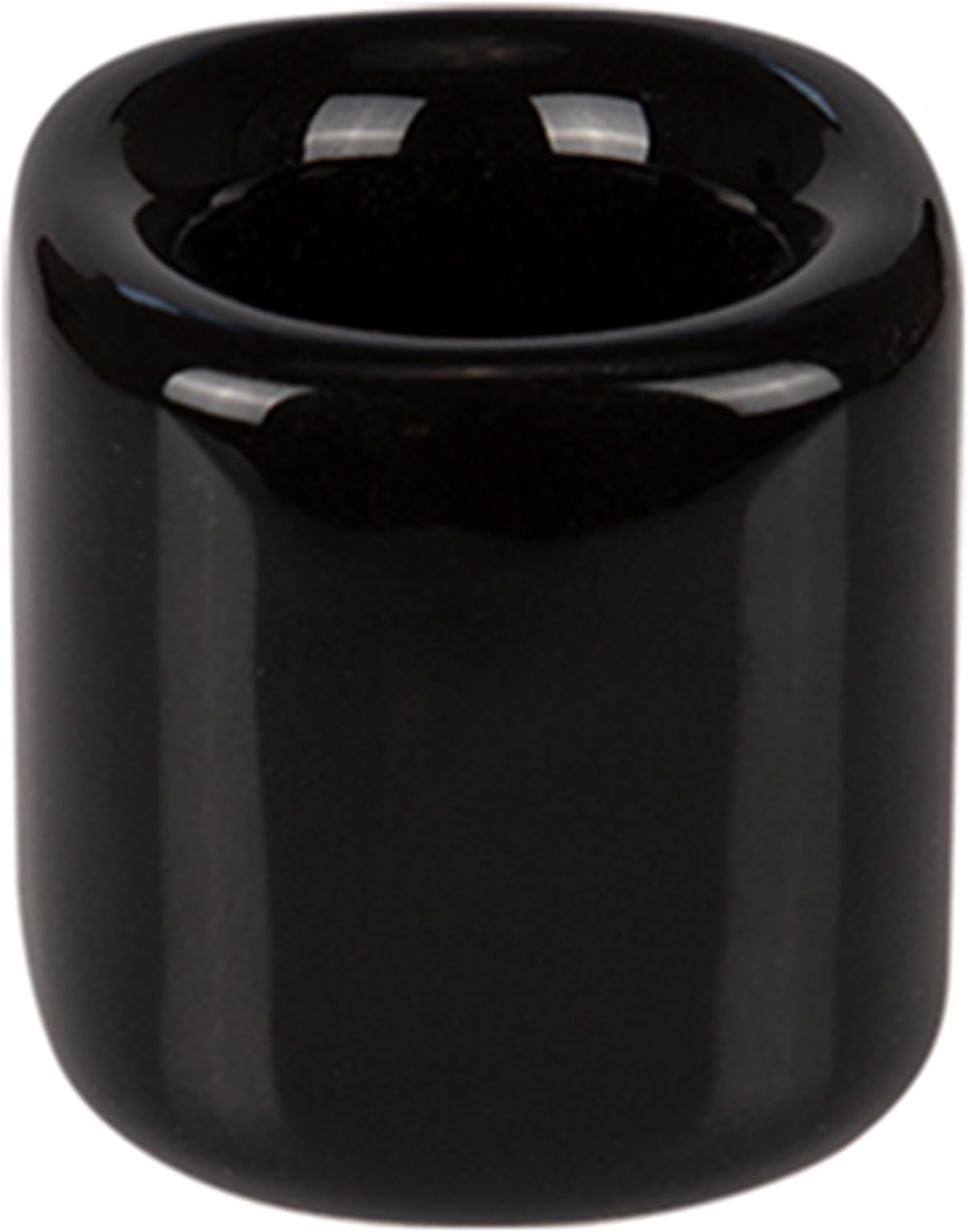 Mega Candles 10 pcs Black White 1/2 Inch Diameter Ceramic Chime Ritual Spell Candle Holders, Great for Casting Chimes, Meditation, Rituals, Spells, Vigil, Witchcraft, Wiccan Supplies