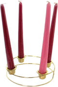 Metal Christmas Advent Wreath Candleholder with Candles 66644