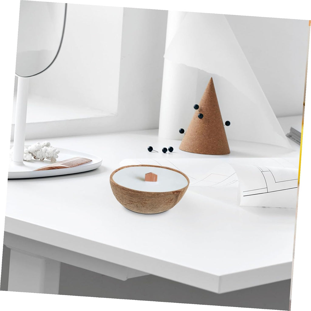 NUOBESTY Coconut Shell Aromatherapy Candle Cup Large Wax Bowl Candle Holders for Cozy Decor