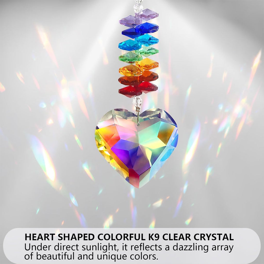 for Wife Valentines Day Gift, Crystal Suncatcher Romantic Birthday Anniversary Christmas to My Wife Gift from Husband for Window Hanging Ornament & Garden Home Decor