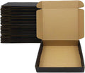 24 Pack 13x10x2 Inches Black Shipping Boxes，3 Layers Corrugated Cardboard Box, Mailer Boxes for Packaging Mailing Gifts Digest Book Giving ProductsWrap Boxes with Lids (13''x10''x2'')