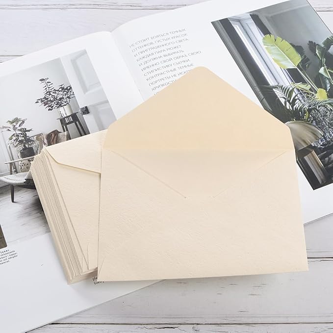 30 Pieces A6 Envelopes with 30 Seal Stickers, 6.32 x 4.45 inch Envelopes for 4 x 6 Wedding Invitation Cards, Greeting Cards, Graduation, Birthday Party Invitations, Yellow.