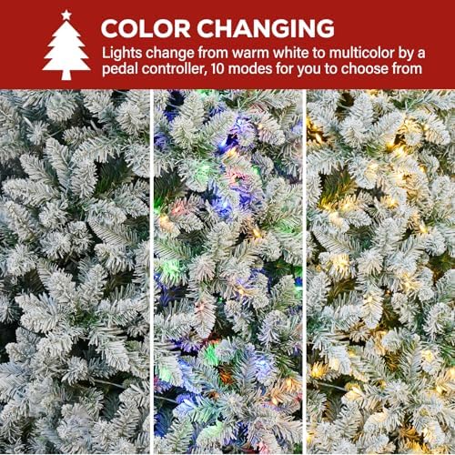 hykolity 6 ft prelit christmas tree with 1,032 showing dimensions