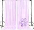 10ft x 10ft Light Purple Backdrop Curtains for Parties, Fabric Satin Background Curtain with Rod Pockets for Weddings, Birthday, Baby Shower, Photography, Graduation Party Backdrop Drapes, 2 Panels