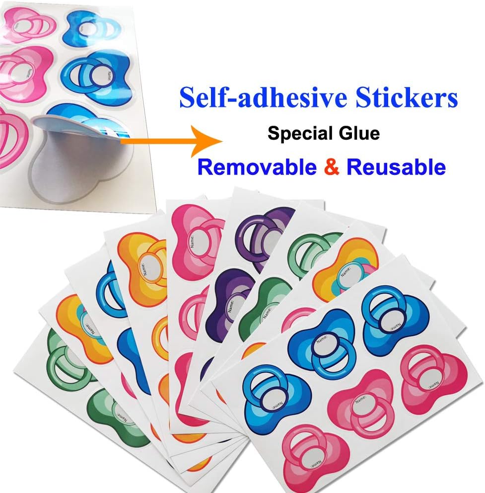 ADJOY Pin The Pacifier on The Baby Game - Baby Shower Party Favors Dummy Pin Game