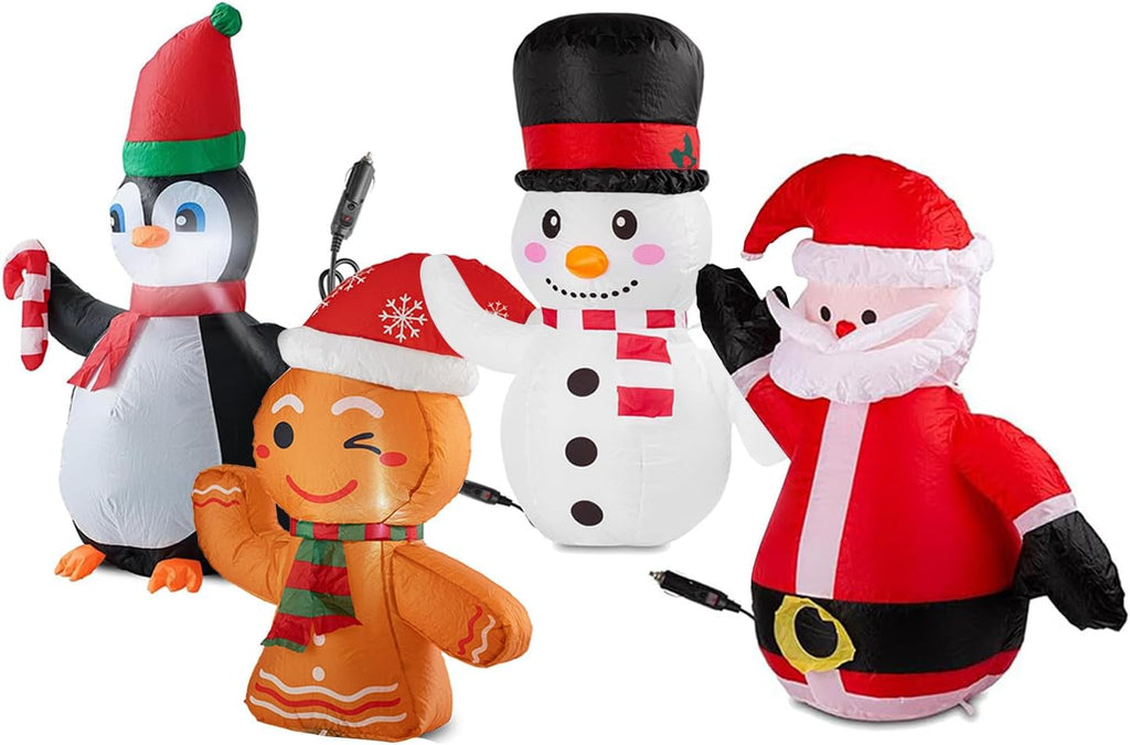christmas inflatable car decoration car buddy with 12v, main product view