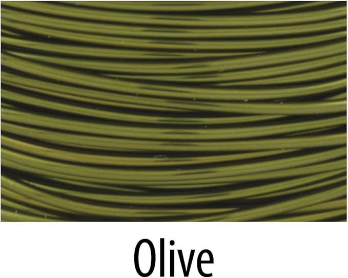 Artistic Wire, 24 Gauge Tarnish Resistant Colored Copper Craft Jewelry Wrapping Wire, Olive, 20 yd