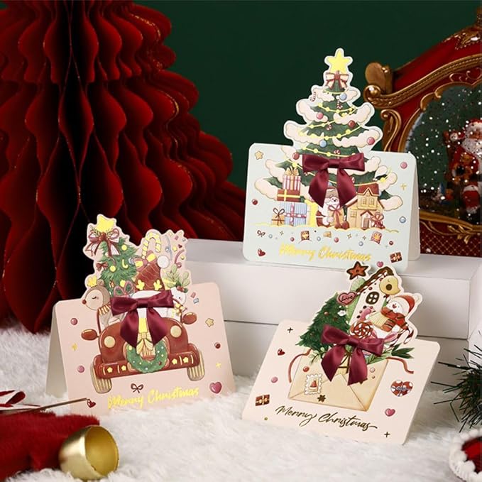 2.5" Hgzgch Burgundy Satin Ribbon Bow for Gift Wrapping, Premade Bows for Crafts, Cake, Party Favors, Handmade Bows with Double-Sided Tape, Self Adhesive Bows for Presents, Treats, Christmas - 50pcs