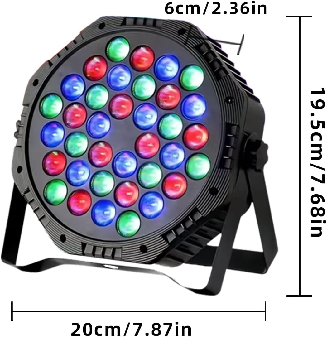 3-Pack DJ Stage Light for Parties LED Par Lights