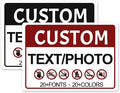 Custom Signs Outdoor Metal,Personalized Street Sign,Create Your Own Sign-Offices、Businesses、Workplaces Address Signs,Indoor and Outdoor Use