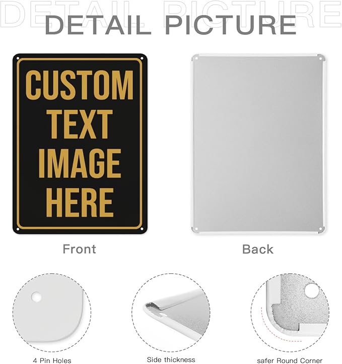 Custom Metal Signs - Personalized Signs for Home, Office & Bar - 16"x12"