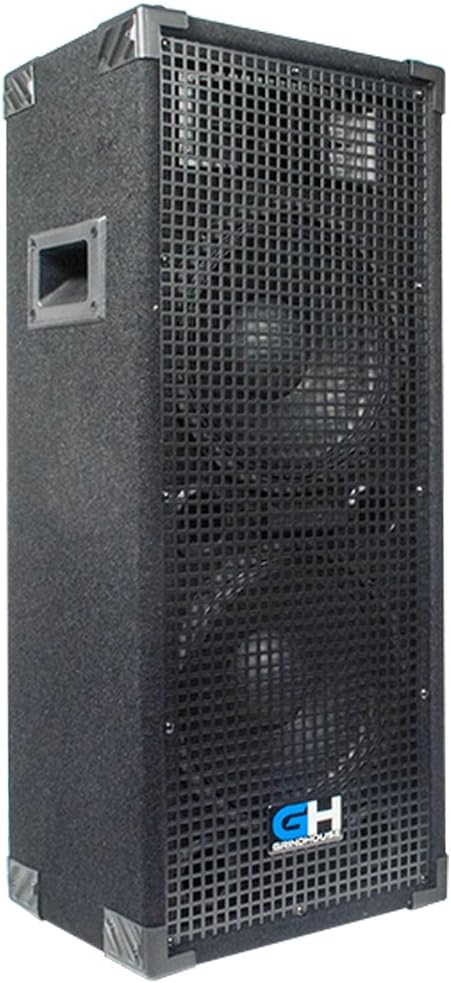 Grindhouse Speakers - GH210L-Pair - Pair of Passive Dual 10 Inch 2-Way PA/DJ Loudspeaker Cabinets - 1050 Watt each Full Range PA/DJ Band Live Sound Speaker