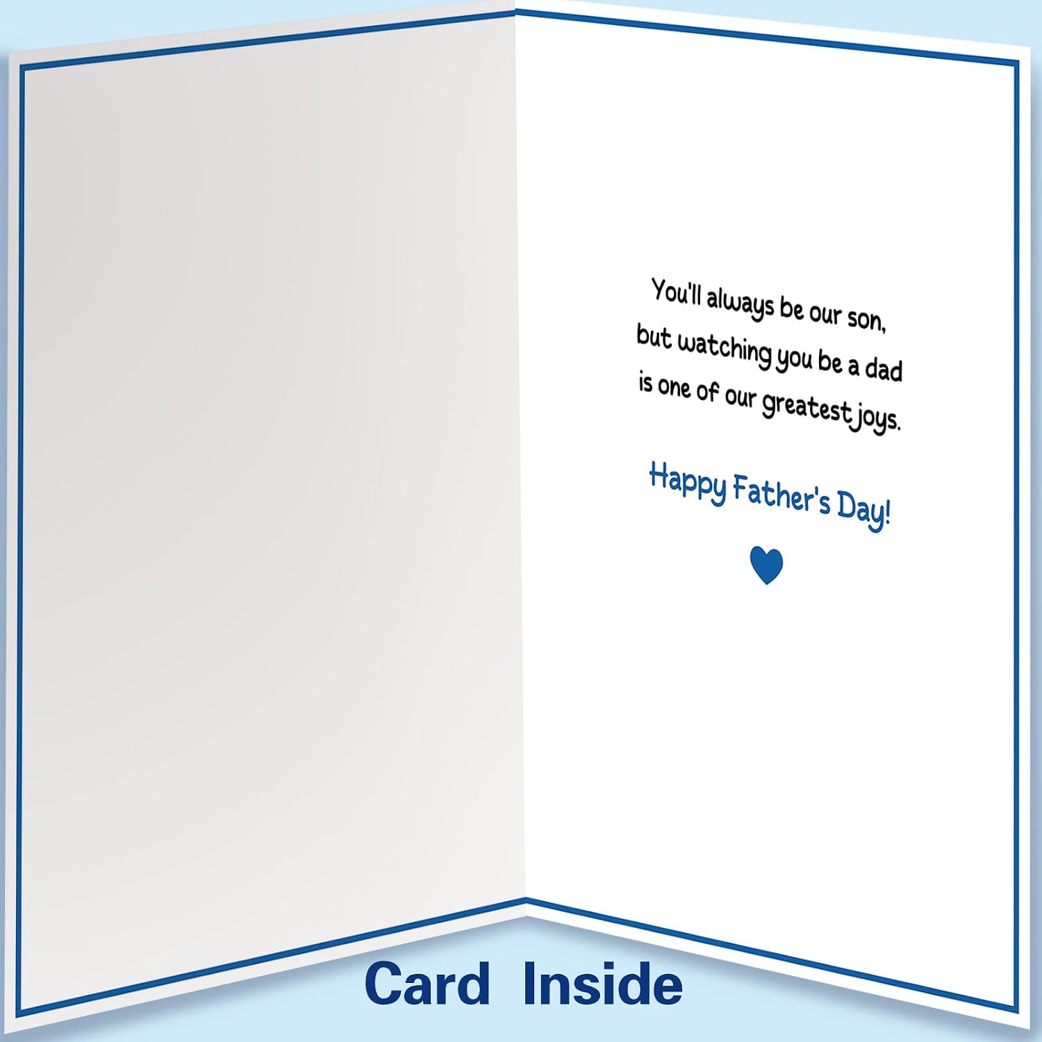 Fathers Day Card for Son,Son Father's Day Card from Mom Dad,Father Gift for Men