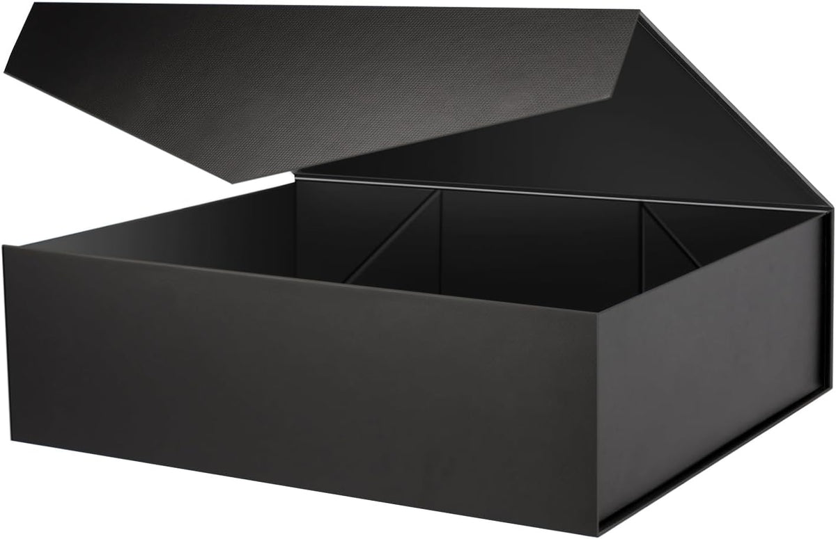 packhome extra large black gift box magnetic lid, main product view