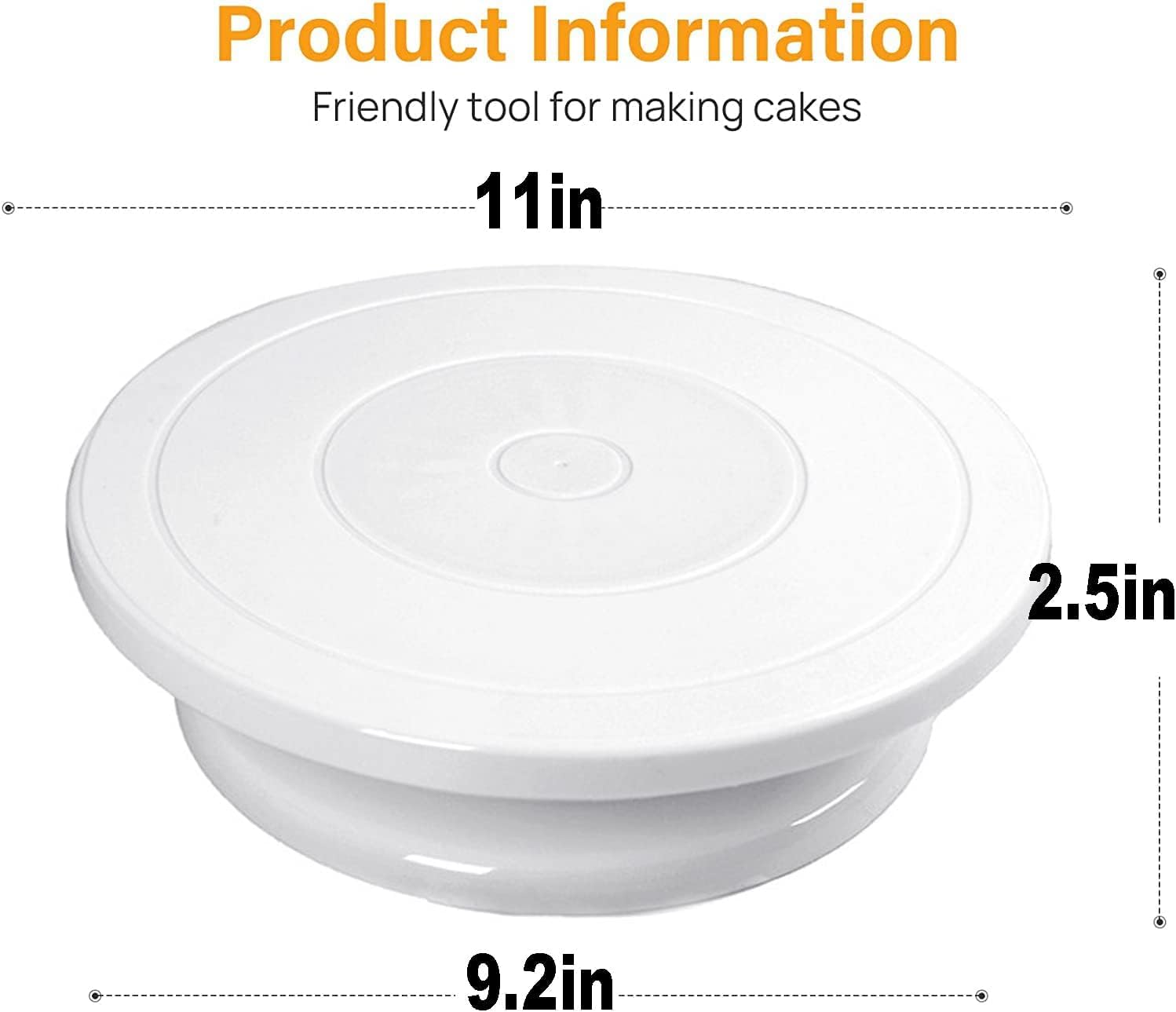 Cake Decorating Turntable,Cake Decorating Supplies Revolving (1 PCS)