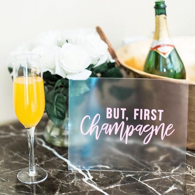10 Pack Frosted Acrylic Sign Blank for Table Numbers, 5 x 7 Inch Acrylic Blank Frosted Sheet Sign 1/8 inch Thick, Use for DIY Wedding Table Signs, Wood Base NOT Included