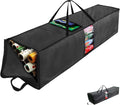 Newbob Wrapping Paper Storage Bag, 41" Gift Wrapping Organizer Storage for Paper Rolls up to 30 Rolls, Heavy Duty Waterproof Gift Wrap Container with PVC & Side Pocket & Handles & Zipper