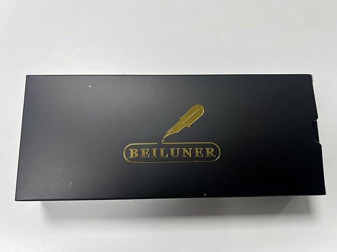 BEILUNER Red Fountain Pen,Stunning Luxury Pens with 24K Gold Finish, Gorgeous 24K Gilded Nib(Fine), Trustworthy Pen Gift for Men&Women -Ink Converter-Elegant,Graduation,Office,Nice Pen for Writing