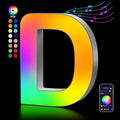OJQ Light Up Letters LED Letter - Marquee Letters Room Decor Alphabet Letter Music Sync Color Change Colorful - Christmas Birthday Gifts for Girl - Teen Girls Gifts Party Home Wall Decor