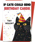 Funny Cat Birthday Card | Birthday Cards for Husband Wife Men Women and Every Cats Lover with Humorous and Heartfelt Message, 8"x 5.3" Gift Idea
