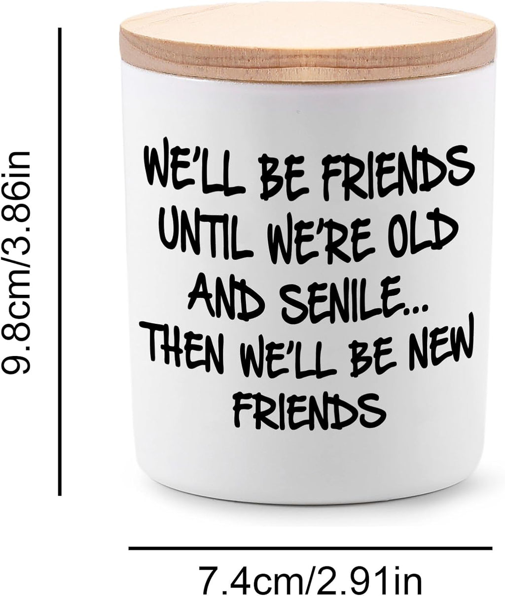 BFJLIFE Best Friend Birthday Gifts for Women Bestie Christmas Mothers Day Friendship Gifts for Women Friends Female Novelty Unique Lavender Scented Soy Candles
