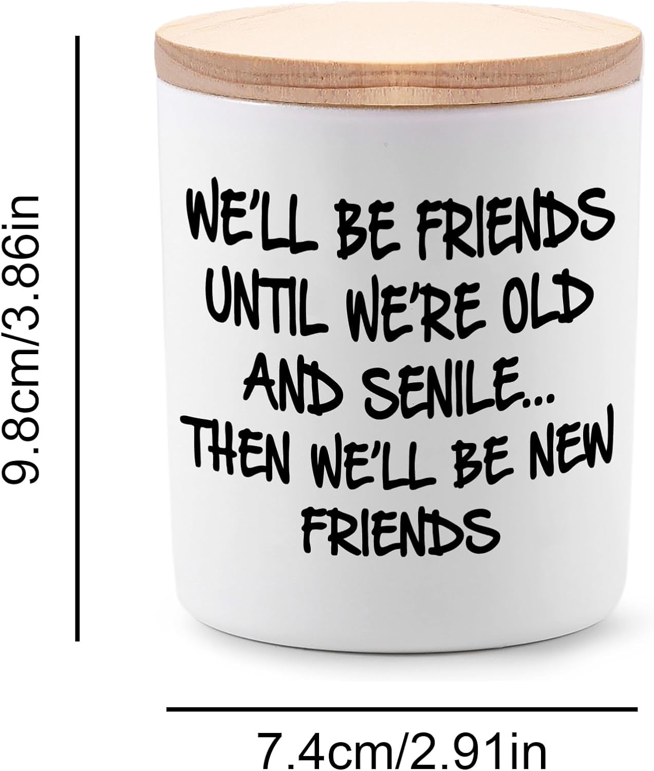 BFJLIFE Best Friend Birthday Gifts for Women Bestie Christmas Mothers Day Friendship Gifts for Women Friends Female Novelty Unique Lavender Scented Soy Candles
