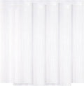 5 Pack White Fringe Foil Curtain 3.2ft x 8.2ft Tinsel Backdrop Streamers for Birthday Party Decoration Wedding Christmas