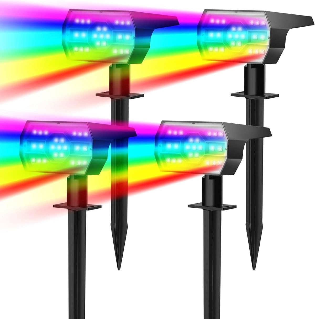 NYMPHY Solar Color Changing Lights - 4 Pack (Multicolor)