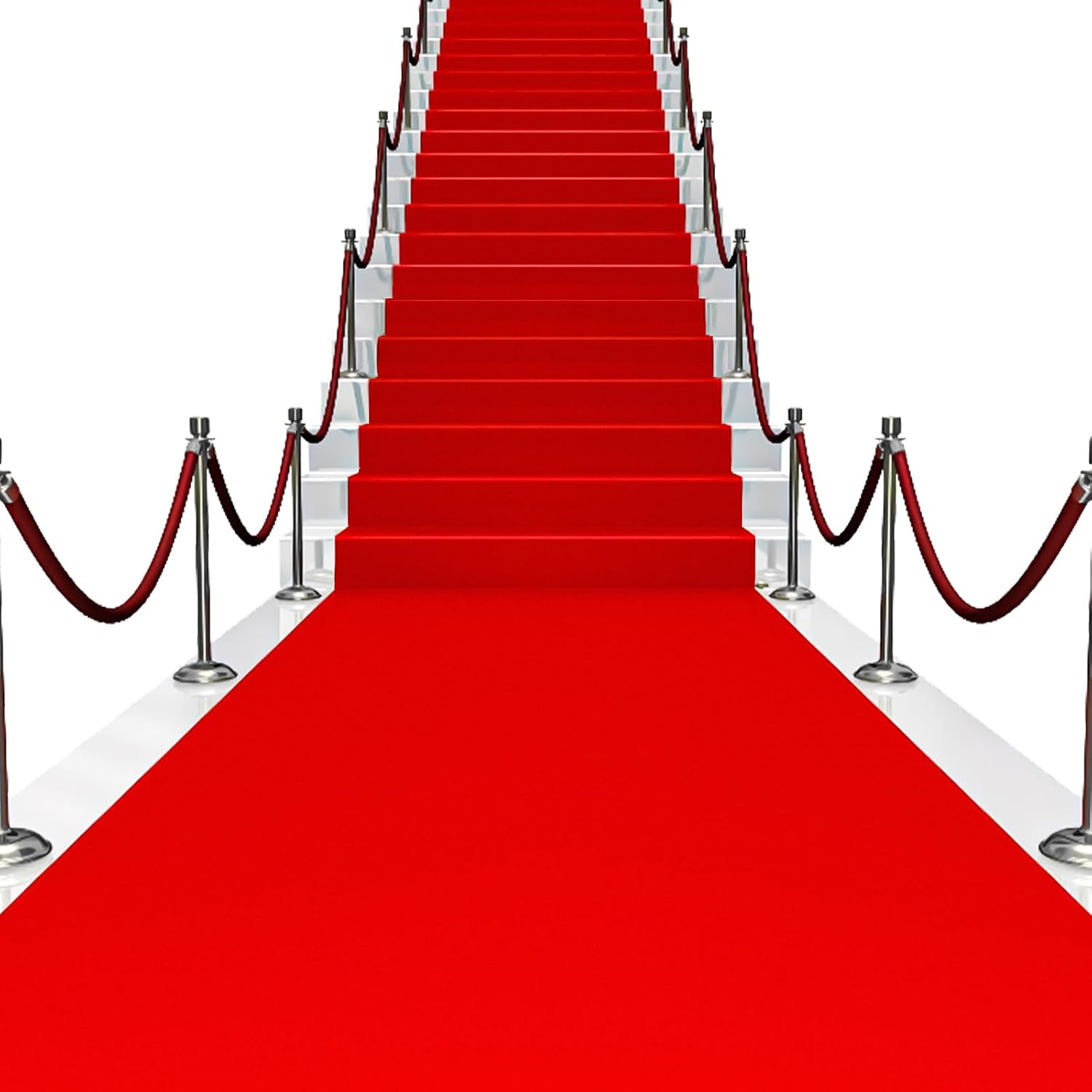 Red Carpet Runner for Party 100 GSM Felt Non-Woven Fabric Runway Carpet for Event, Aisle Runner for Wedding Ceremony Hollywood, Movie Theme Rug Party Decor (Red, 2 X 15 Ft)