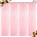 ShinyBeauty Baby Pink Curtains 2FTx8FT 4 Panels Sequin Backdrop Photo Backdrops Shimmer Wall Background Glitter Curtain for Baby Shower Sequins Backgrounds