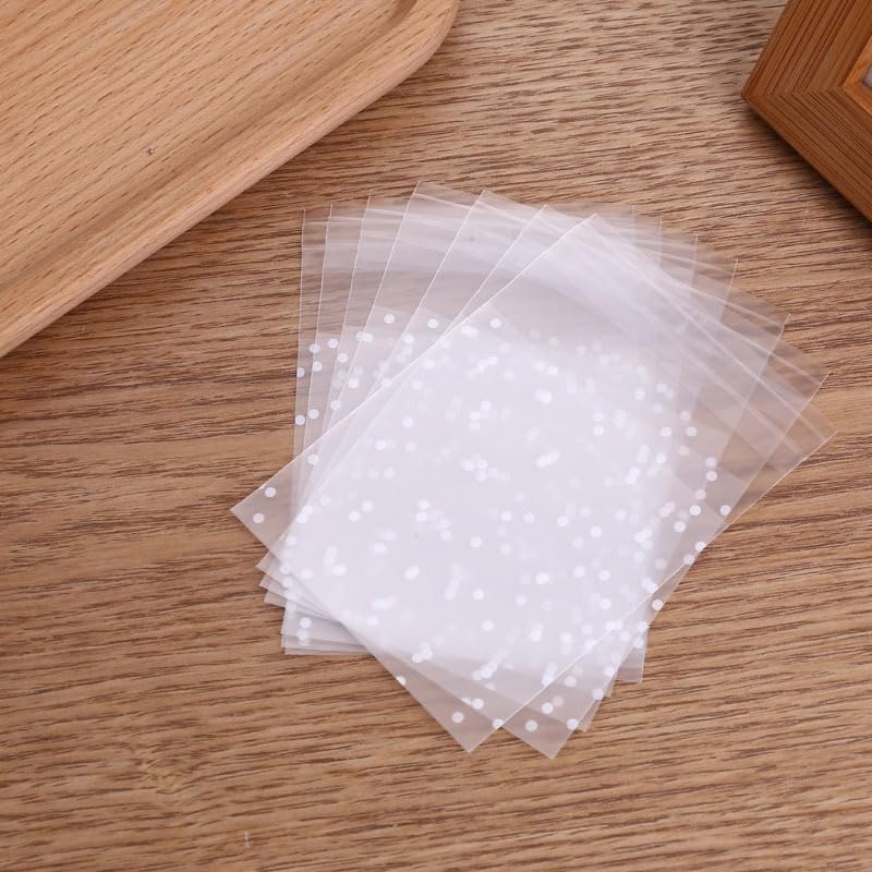 100Pcs Self Sealing Frosted Packaging Bags, Fashion Style Storage Bags, Reusable Sealing Plastic Bags for Gift Wrapping Storage Supplies