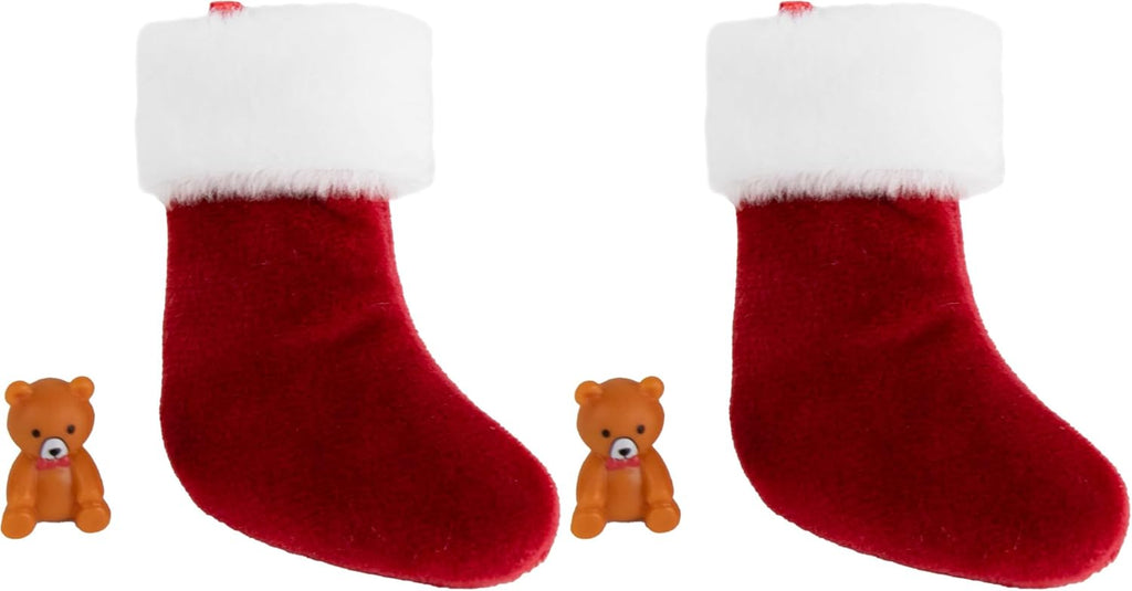 World's Smallest Merry Christmas Stocking with Mini Toy (Pack of 2)
