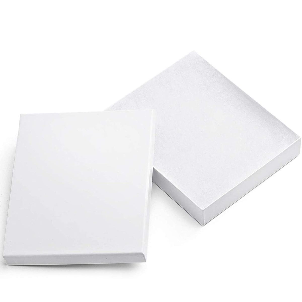 mesha white jewelry gift boxes 8x5.5x1.25 20 pcs, main product view