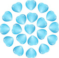 PATIKIL 20 Pcs Natural Heart Shaped Crystal Stone, 0.6 Inch Mini Polished Love Gemstone Crystal, Pocket Rock Engraved Worry Stones for Women Gifts Meditation, Bright Blue
