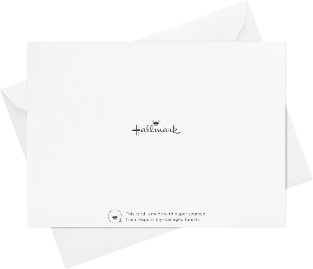 Hallmark Thank You Cards, Silver Foil, 40 Cards with Envelopes | Navy Design, Blank Inside, 5.2 X 3.75 Inch, High Quality, Well-managed Forests