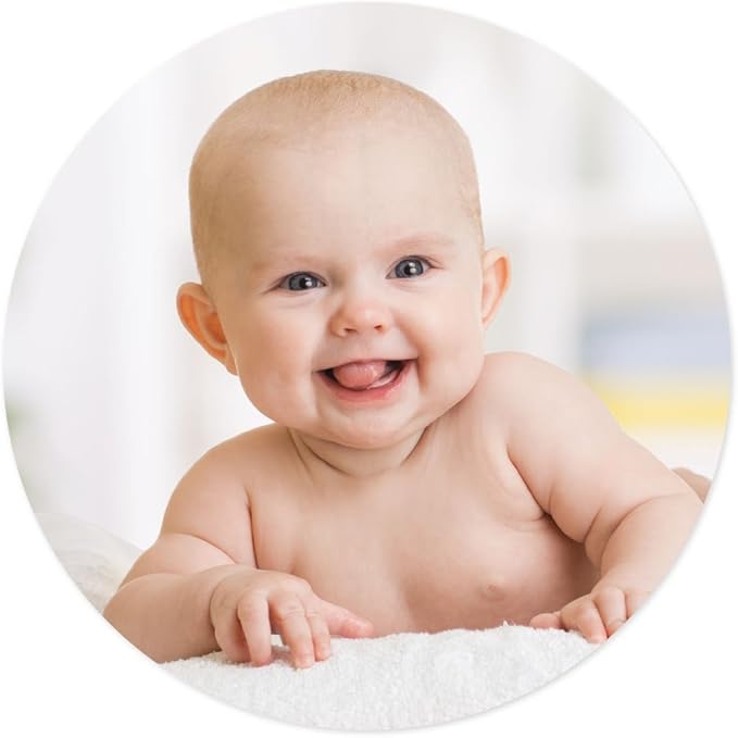 Andaz Press Bulk Photo Personalized Gift and Party Favors Collection, Round Circle Label Stickers, Custom Photo, 40-pack