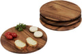 woodard & charles acacia wood 9" round plates, main product view