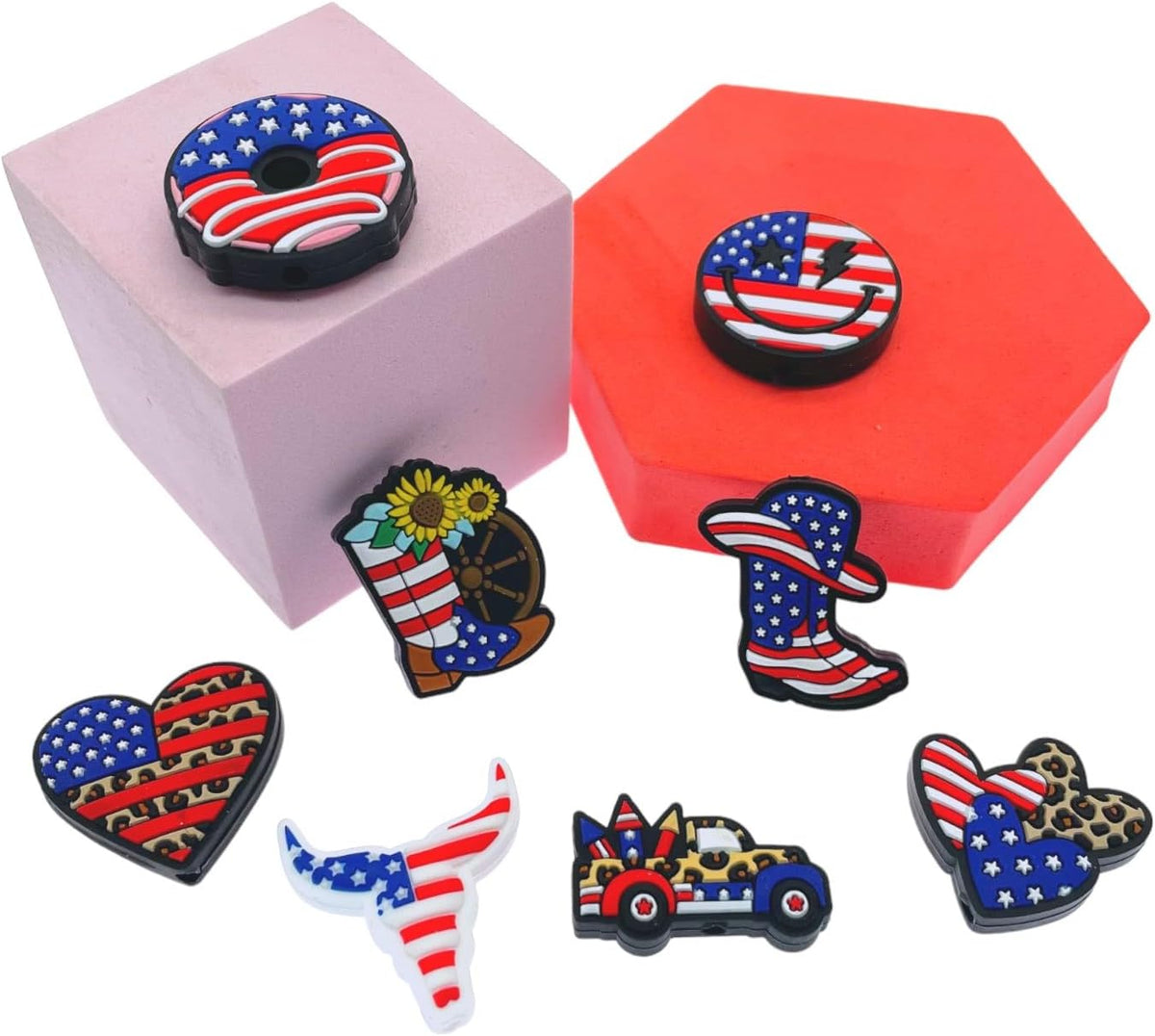 100Pcs Silicone Focal Beads Bulk, Different Random Mix Collections Teacher Ch...