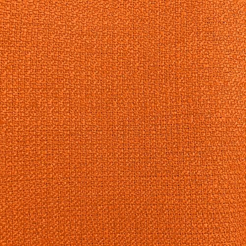 Ultimate Textile 60 x 84-Inch Oval Faux Burlap Tablecloth, Orange, 10 Pack