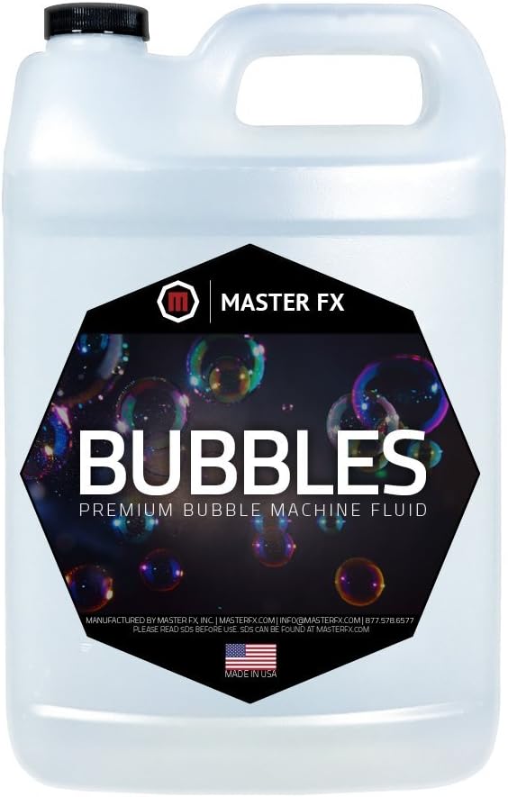 Bubbles - Premium Bubble Machine Fluid - Creates Long Lasting Colorful Bubble...