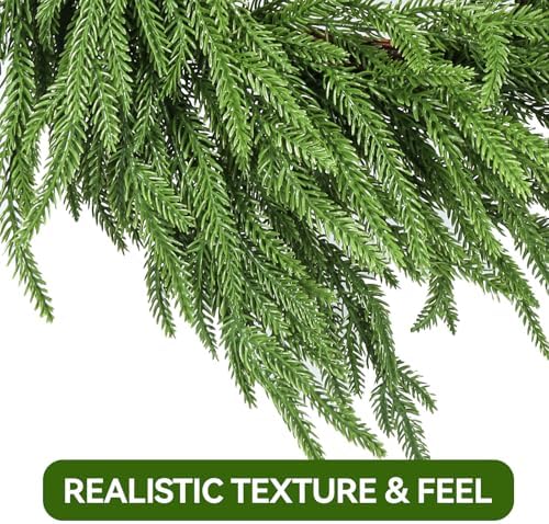 enven 24" norfolk pine wreath for front door, package contents