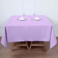 Efavormart 70" Lavender Square Polyester Tablecloth for Dining Table, Wedding, Party, Event, Banquet, Restaurant Decoration