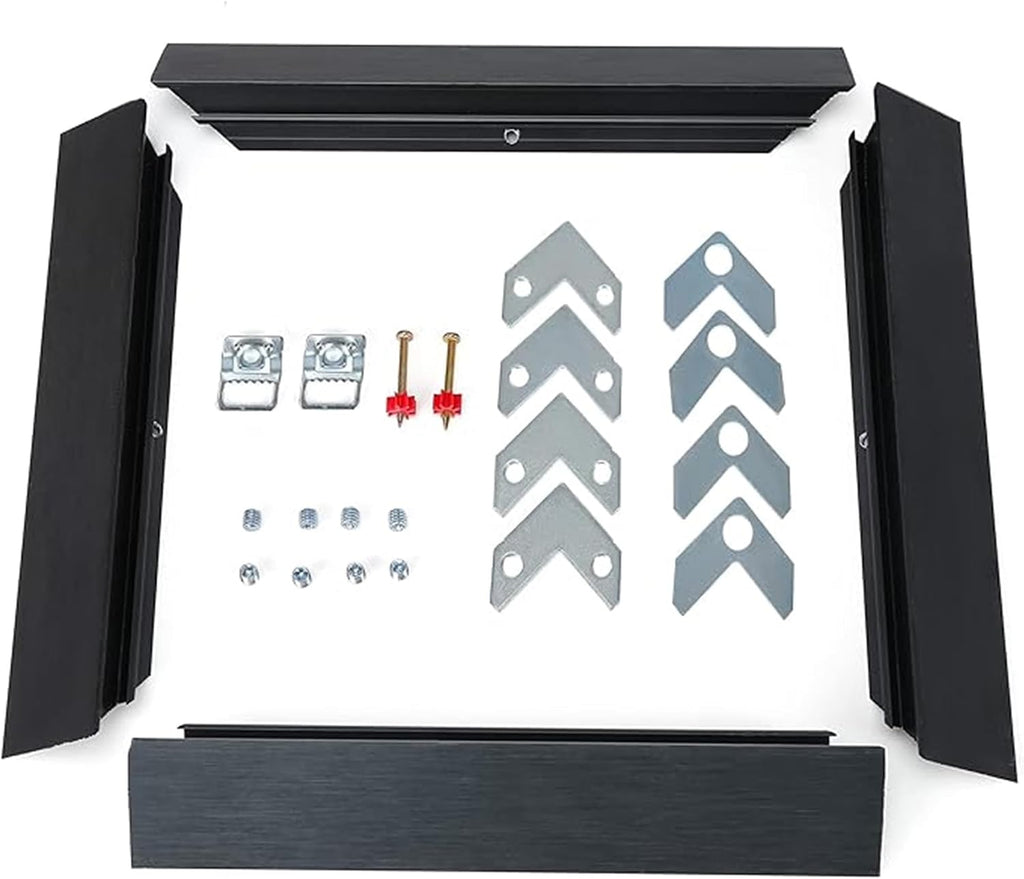 16x20 diy metal canvas frame,1.25" deep floater frame,black shown in use