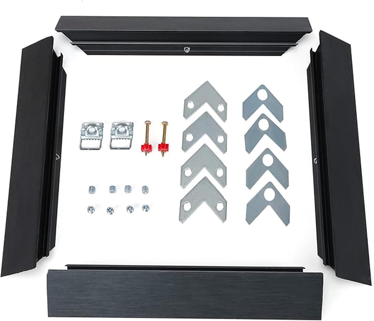 16x20 diy metal canvas frame,1.25" deep floater frame,black shown in use