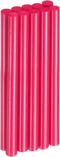 HARFINGTON 10pcs Hot Glue Sticks 0.43" Dia x 5.91" Long EVA Mini Hot Melt Adhesive Glue Stick for Hot Melt Gun Wood Plastic Glass Flowers Fabrics Foam, Rose Red