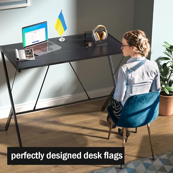 Ukraine Flag Ukrainian Flags, Small Mini Ukrainian Desk Flag, Used for Table Office Classroom Home Patriotic Events Decorations