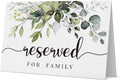 10 Rustic leaf Reserved Sign - Reserved Table Sign -Table Tent Wedding Sign- Guest Reservation Table Seat Sign for Weddings, Receptions, Parties,Restaurants, Dinner Parties, and Banquets.